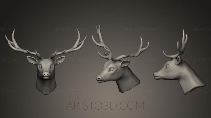 Masks and muzzles of animals (MSKJ_0012) 3D model for CNC machine